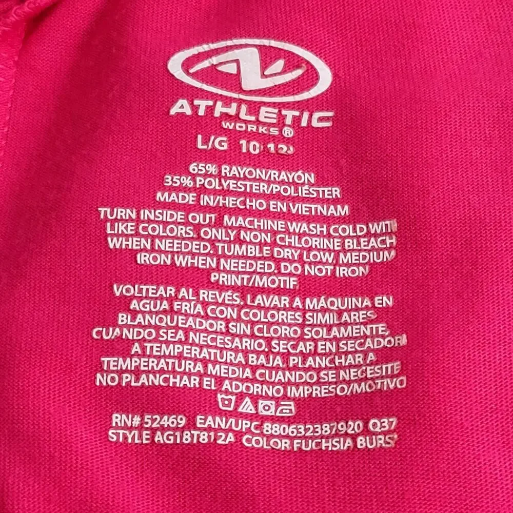 Athletic Works Butterfly Shorts and Shirt‎ Set Girl's Size L